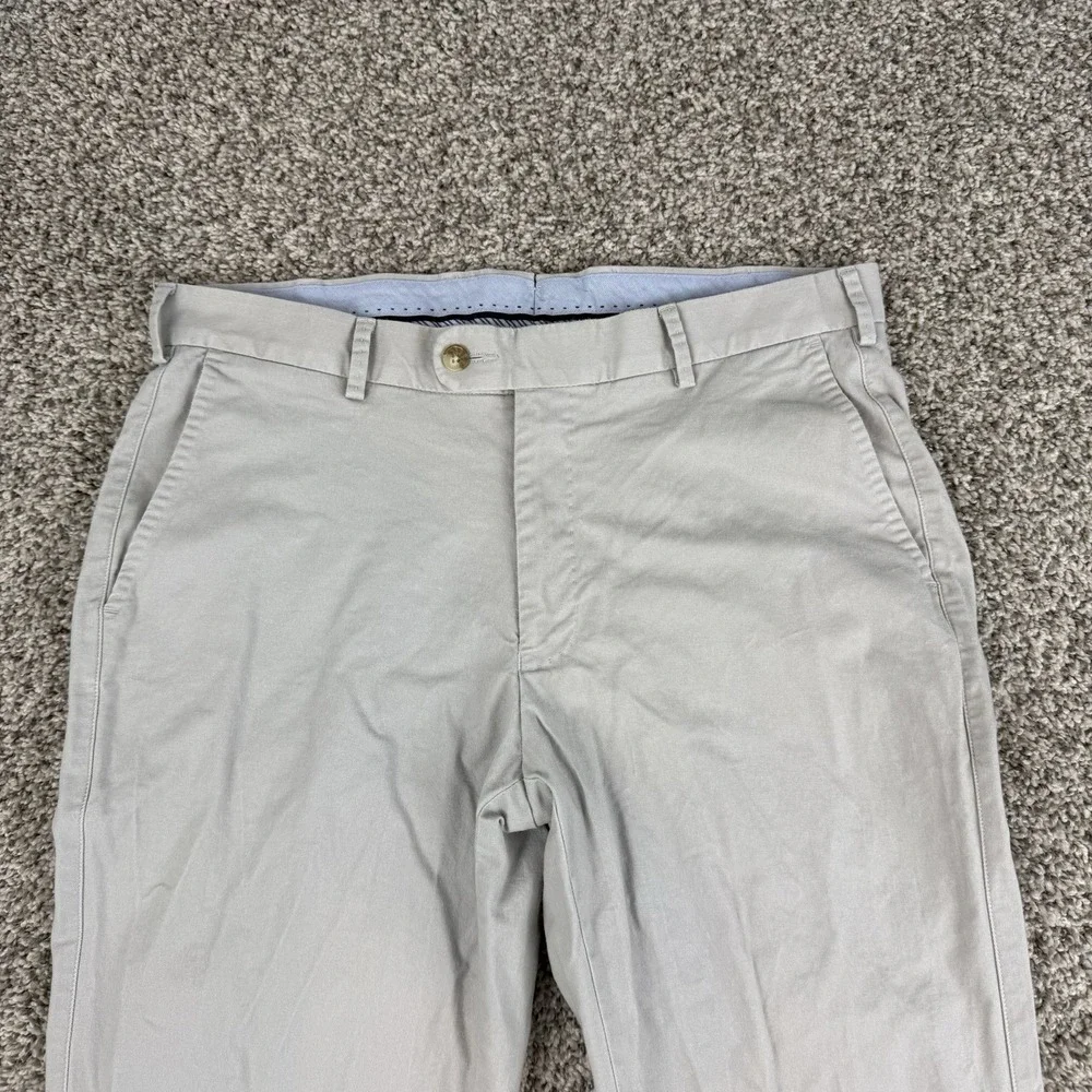 Peter Millar Pants Mens 33x31 Beige Soft Touch Twill Trouser Chino MC0B84